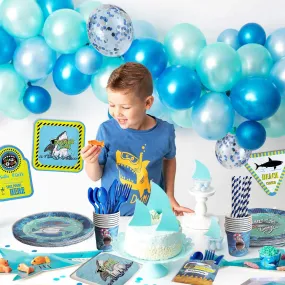 Shark Theme Birthday Party Supplies Premium Package (#Type B)